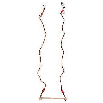 Khaki Wooden Swing Outdoor Plaything Four-Board Swing for Kid Adult 1Pcs