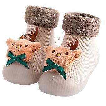 rutschfeste weiche Sohle Kinder Weihnachten Kleinkind Schuhe Bodensocken Krabbelschuhe