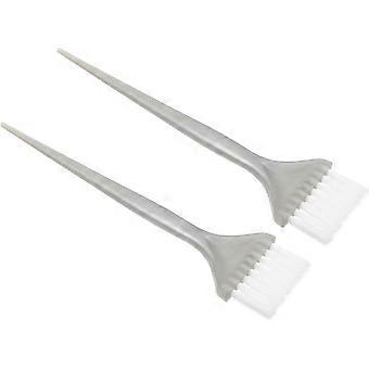 2-delige set haarverfkammen met zachte borstelharen voor het kleuren en verven van haar in de salon en voor thuisgebruik, 21,5 cm stylingborstelset