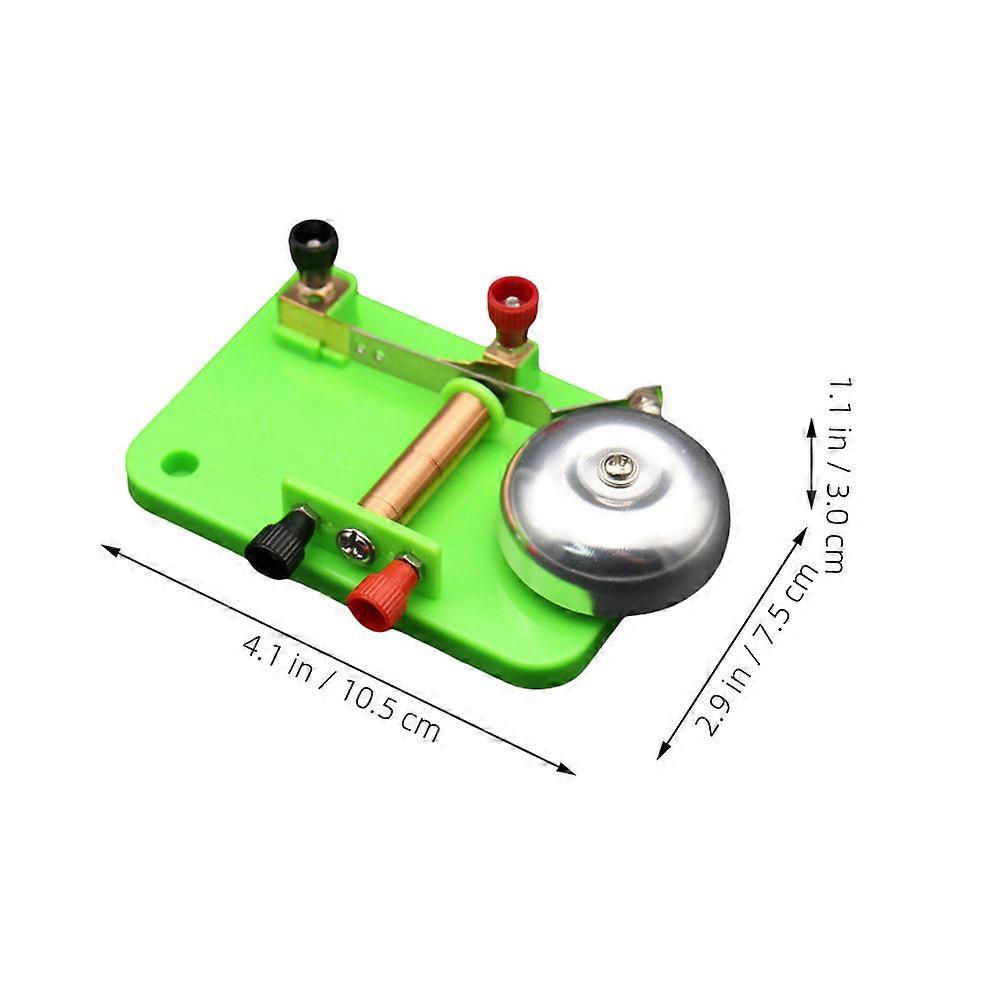 Electronic Bell DIY Kit for Science Experiment Assembled Light Green