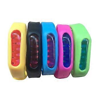 10 Pcs Silicone Insect Repellent Bracelets - Stylish, Waterproof, Natural Essential Oils, 480 Hours Protection