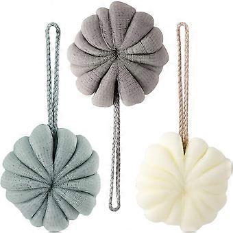 Esponja de Banho Esfoliante Corporal - Conjunto de 3 Unidades - Buchas para Banho e Uso no Chuveiro