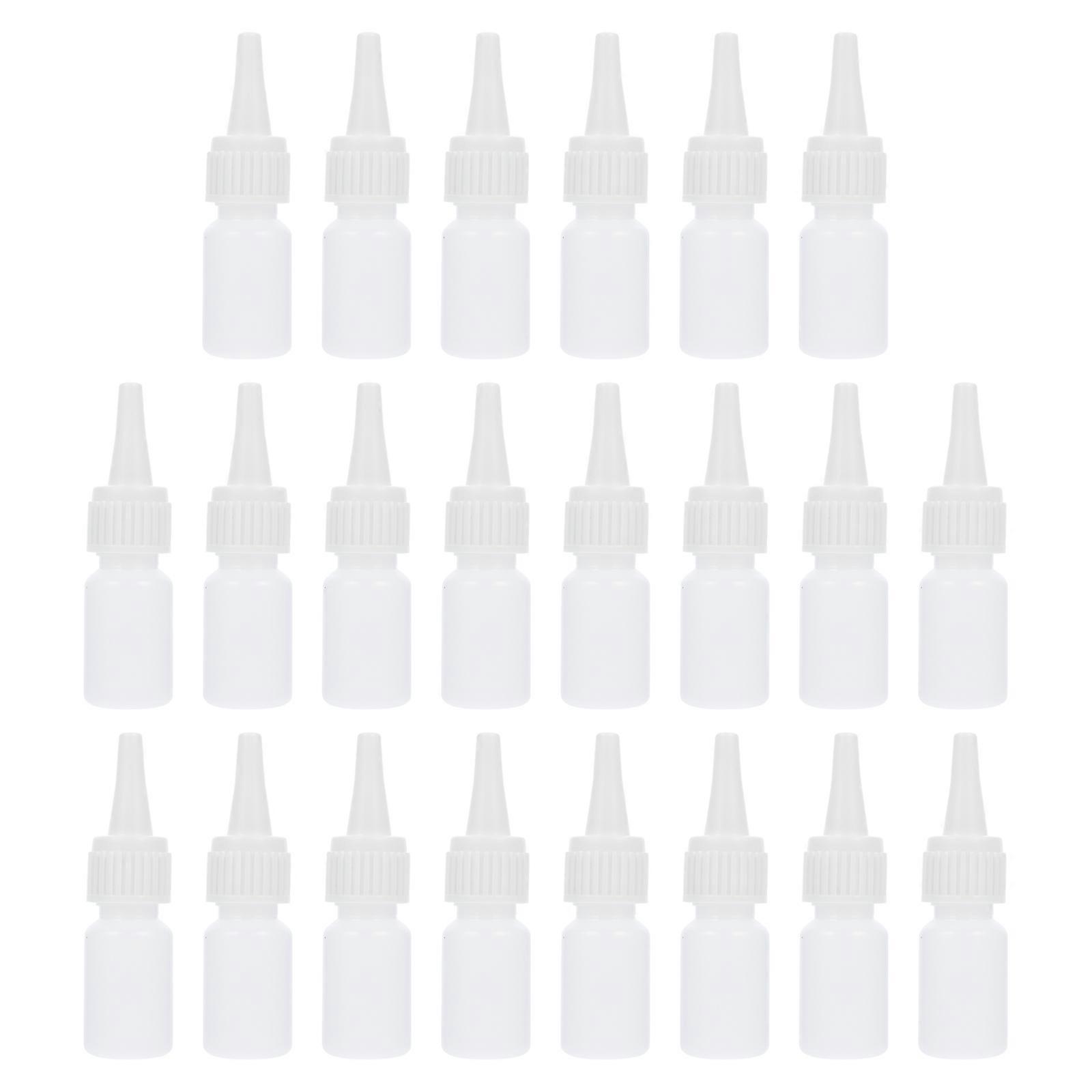 22pcs Empty Drip Bottles Quick-drying Glue Bottle Eye Drops Bottles 10ml