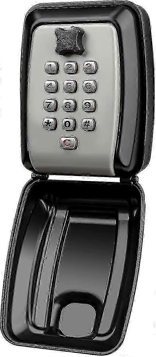 Key Lock Box, Wall Mounted Key Storage Box with 12-Digit Keyboard Combination, Resettable Code, Large Capacity, Waterproof Security Lock Box