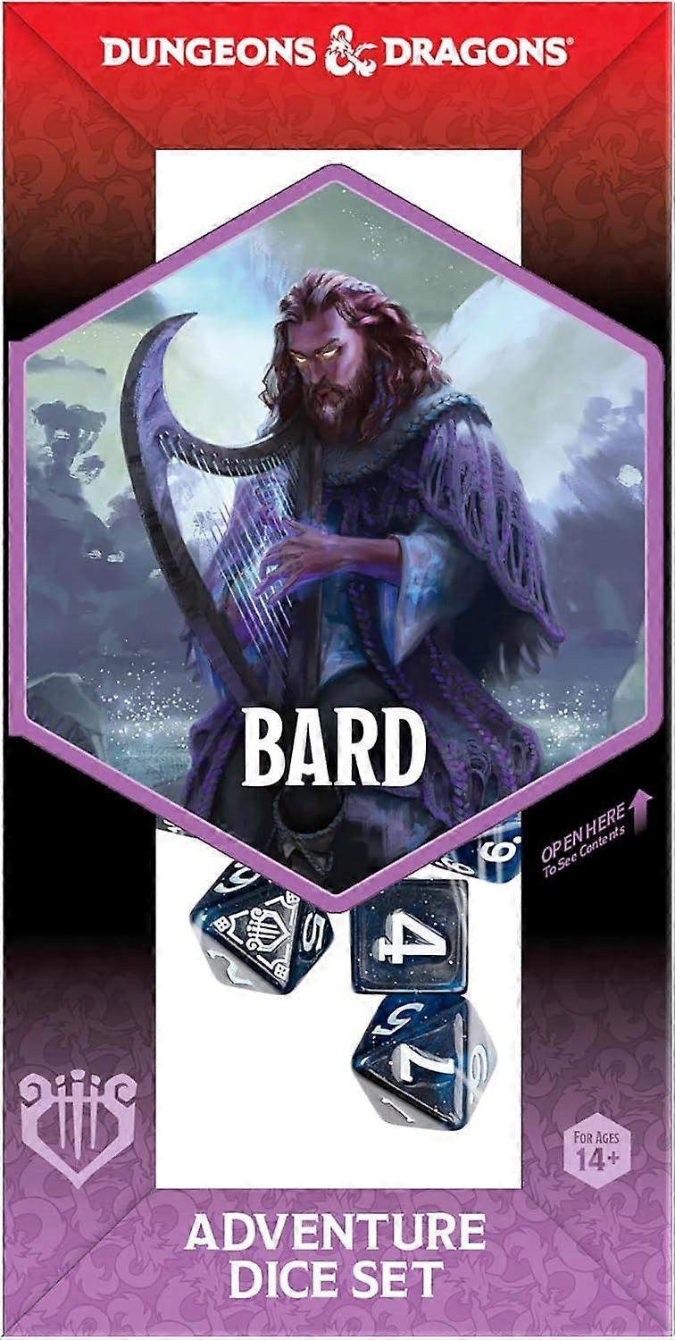 Dungeons & Dragons Adventure Dice Set - Bard (Blue Black)