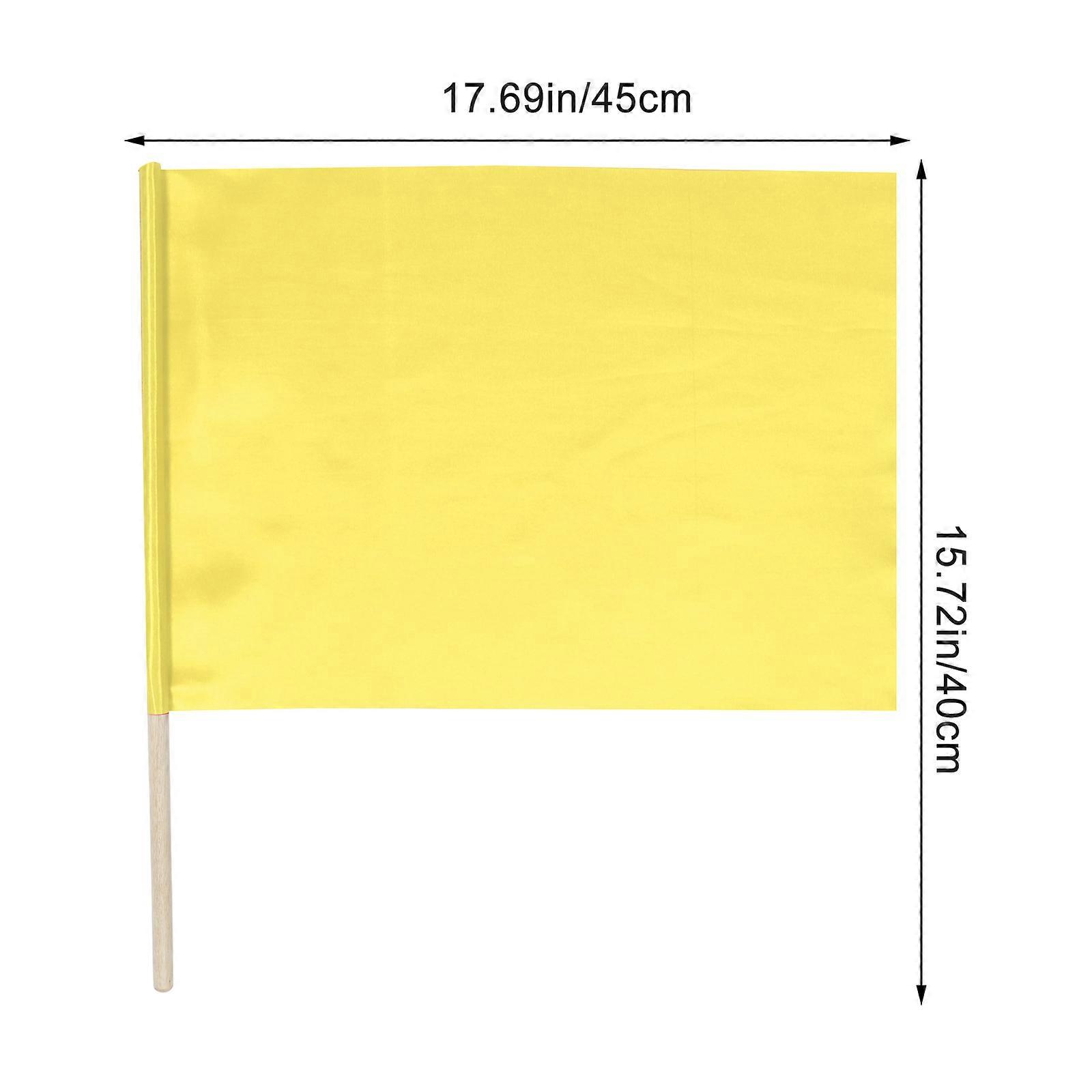 4pcs Referee Flag Command Flags Race Conducting Flags Hand Flags Match Referee Flag