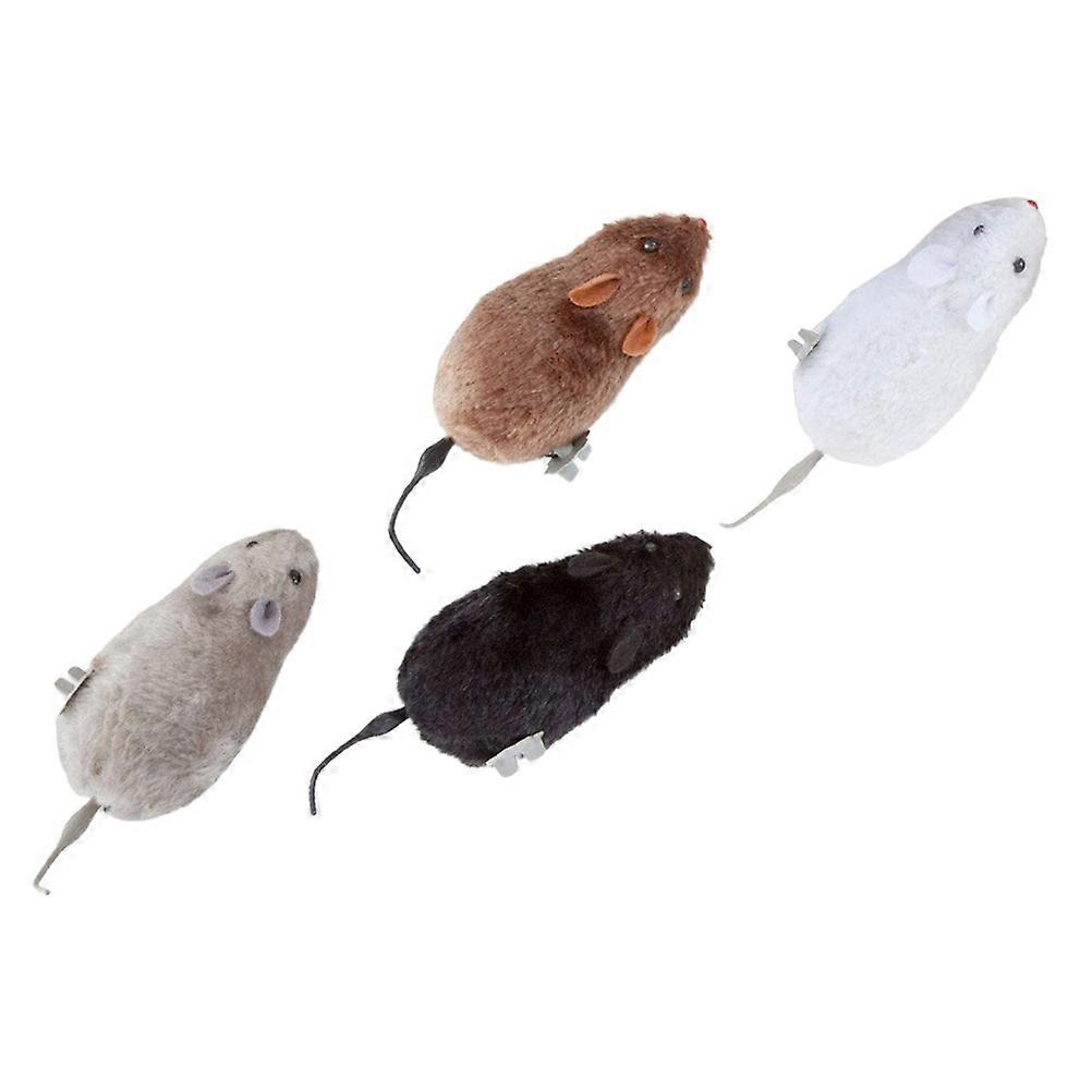 Wind-Up Mouse Toys Clockwork Function with 4Pcs Assorted for Kids