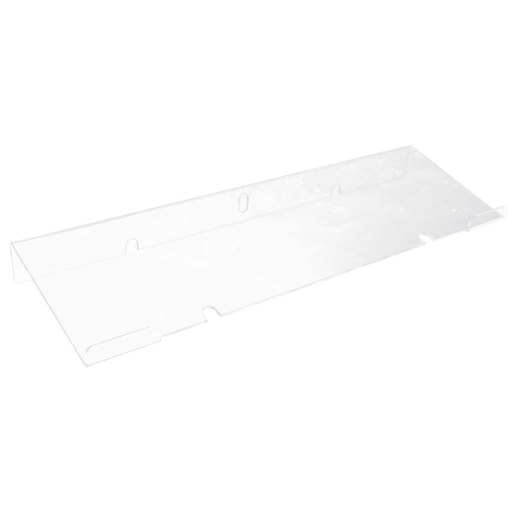 Clear Acrylic Keyboard Stand for Desk, Ergonomic Typing Angle, Transparent Riser Organizer