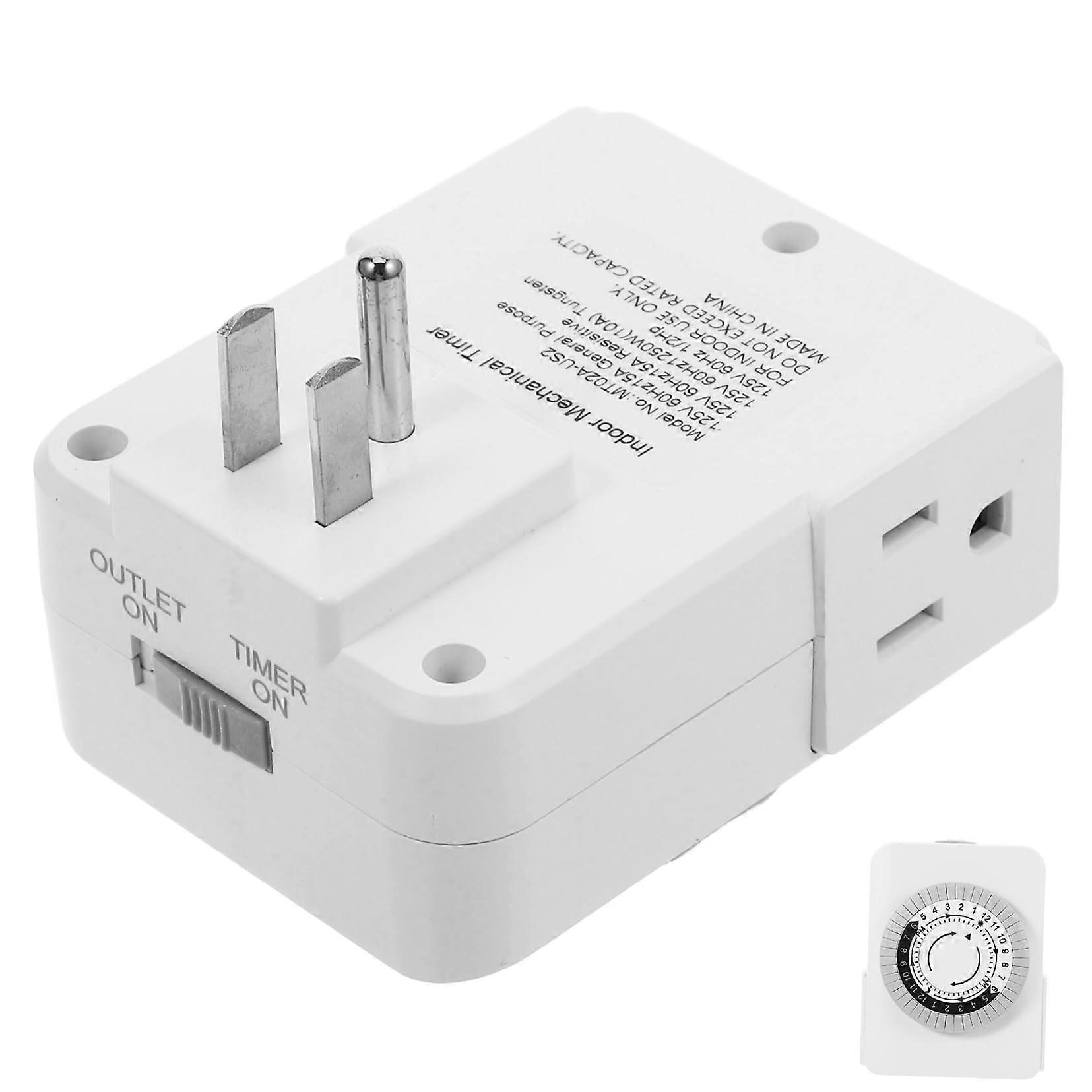Plug in Timer for Lights Energy Saving Mechanical Timer Switch for Electrical Outlets