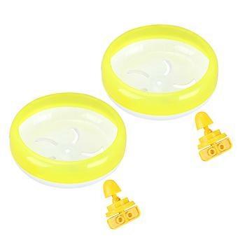 Pet Running Wheel for Hamster Exercise 18Cm Sports Wheel with Holder Yellow