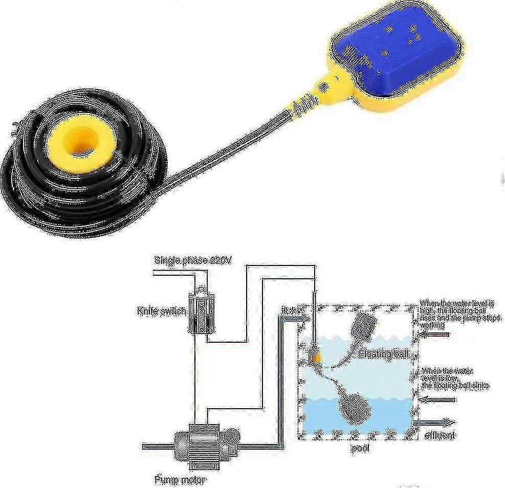 Float Switch, Professional Level Sensor Water Level Float Regulator For Pump Tank Liquid Water Level Regulator With Cable 5m Scrollsqy - XN