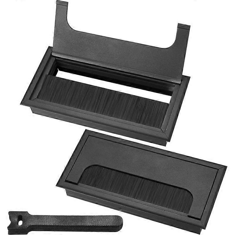 Desktop Recessed Cable Pass-Through Hole