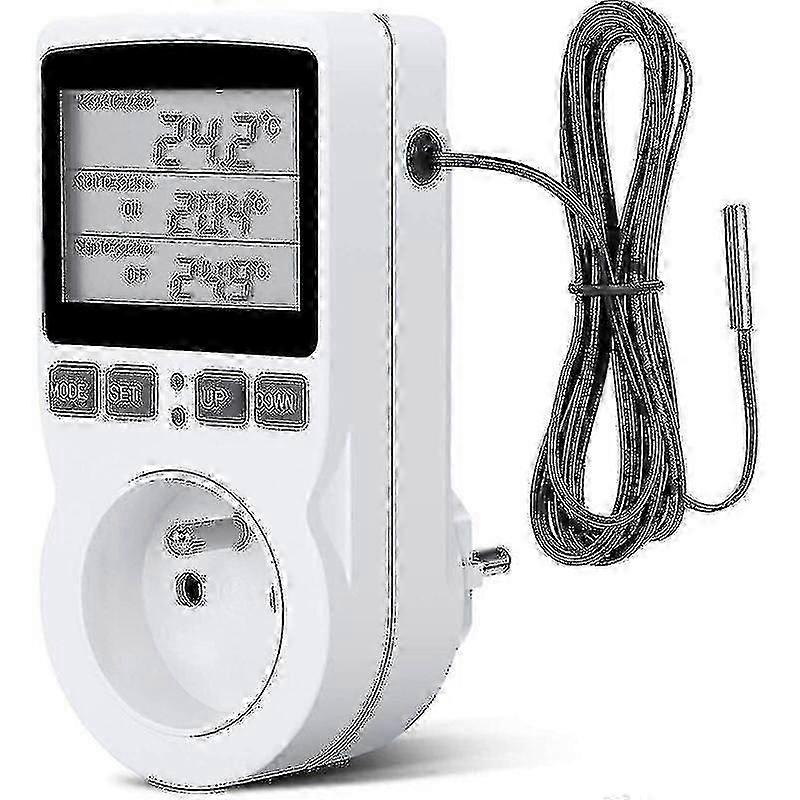 Programmable Thermostat Socket Digital Timer with Sensor for Greenhouse