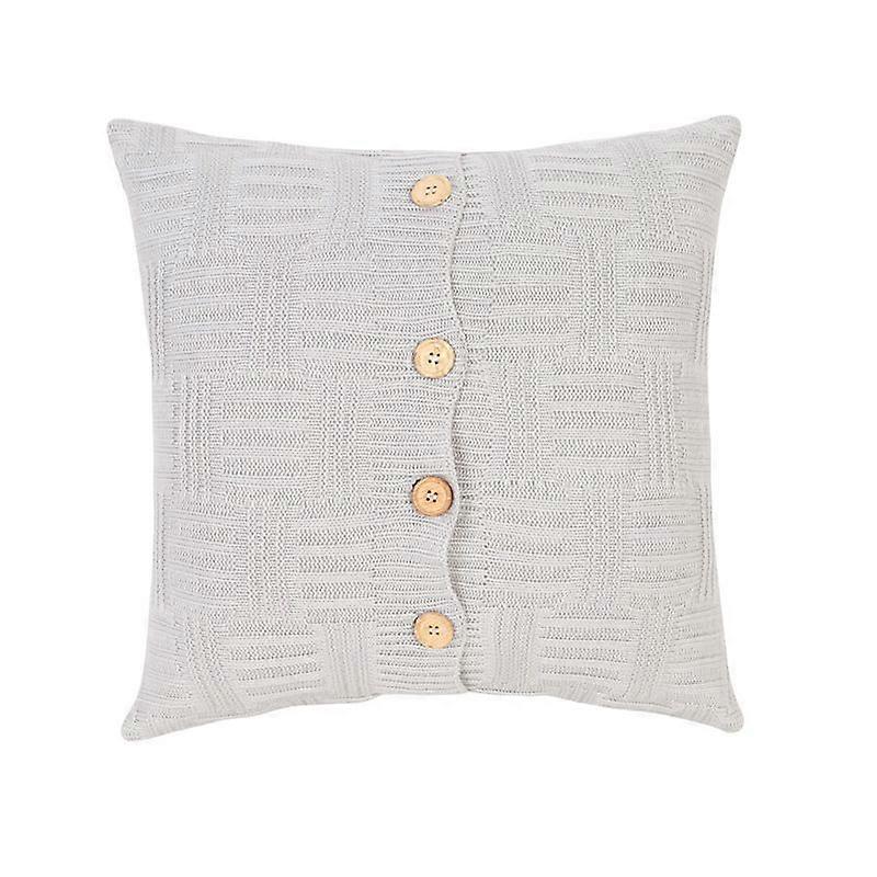 Square Button Pillow Cover