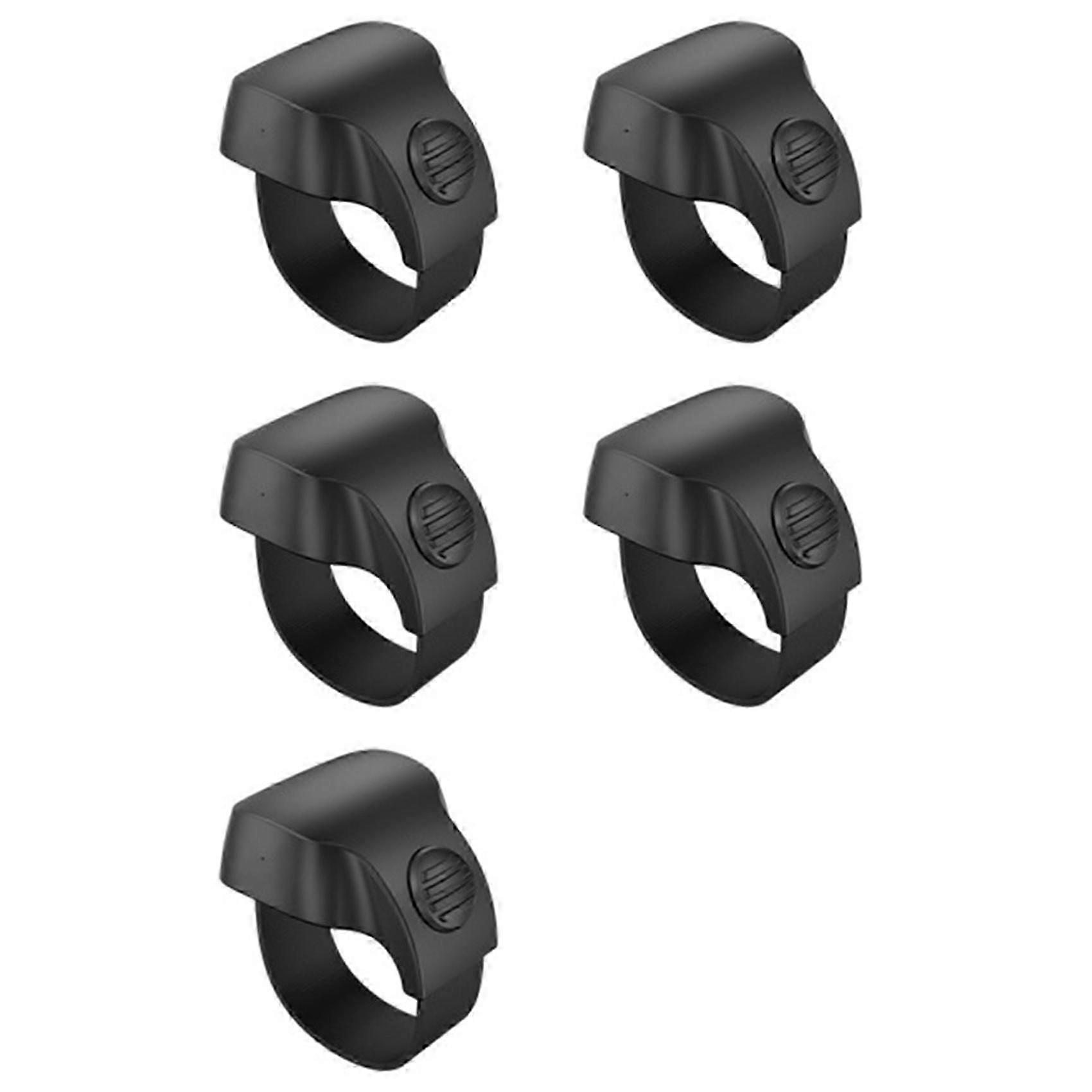 5X Portable MiNi Bluetooth 5.1 Phone Selfie Shutter Remote Control Ring Wireless Smart Remote Control Ring(Black)
