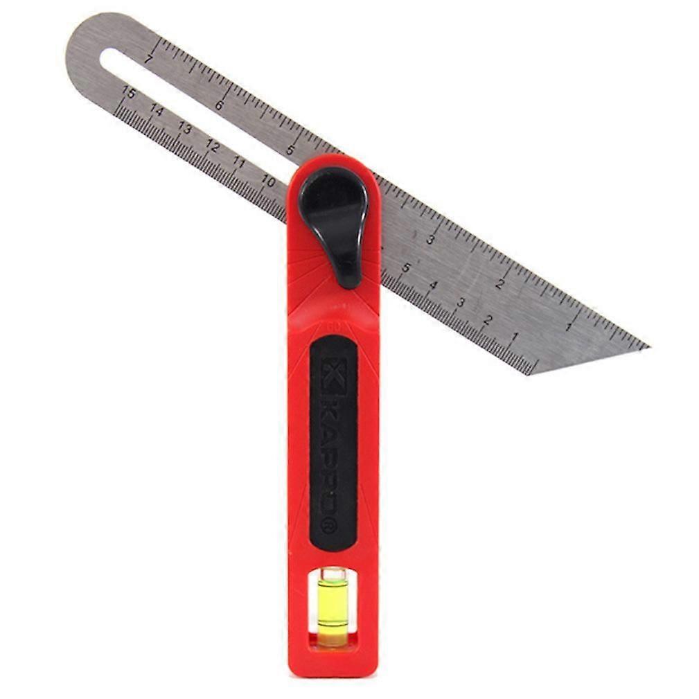 High Precision Adjustable Angle Finder T Type Angle Scribing Ruler Bevel Ruler with Level