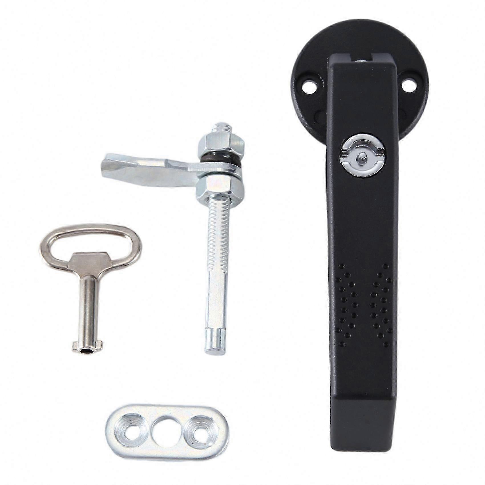Adjustable Door Rotation L-Handle Lock for Thick Door Panel Latch Button Locks