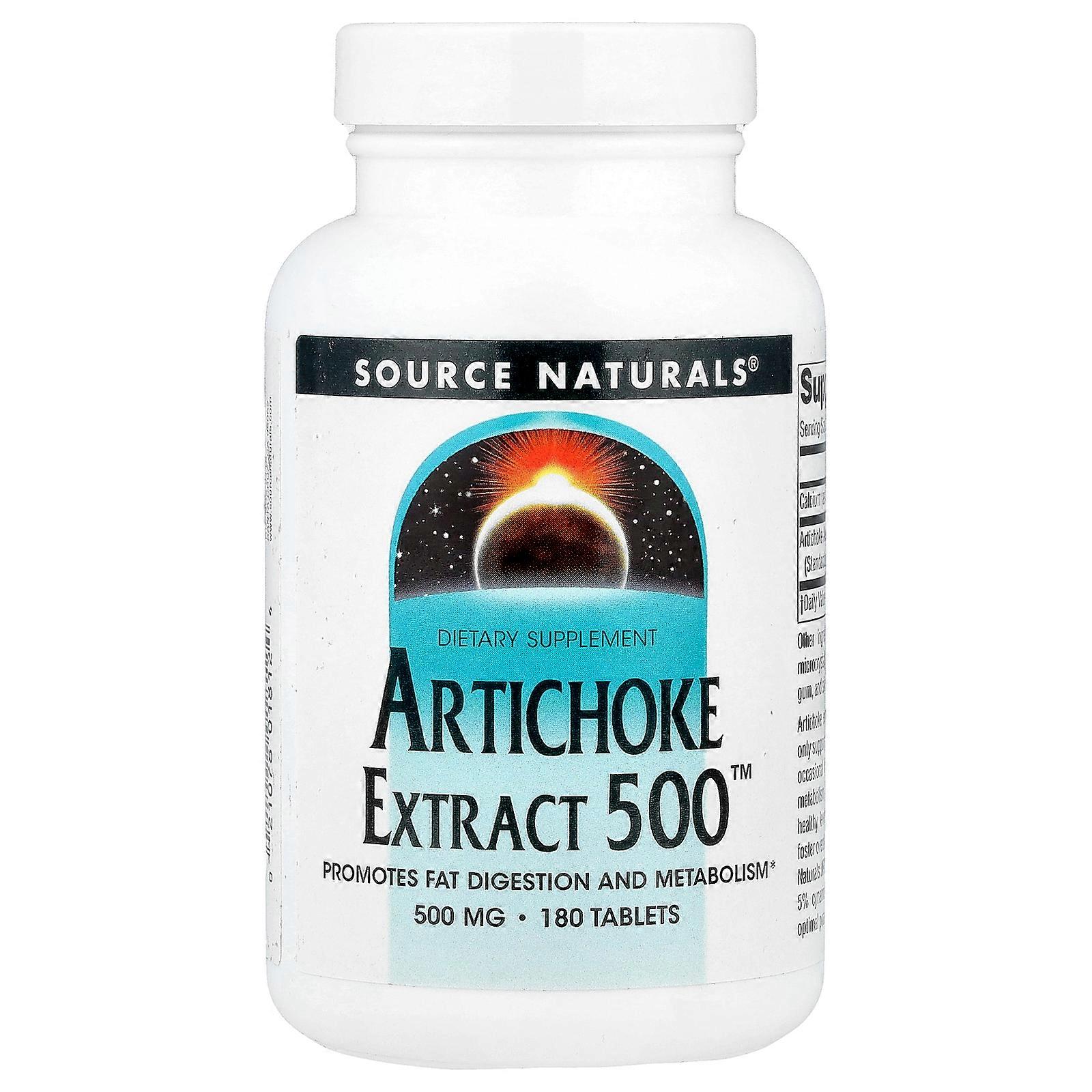 Source Naturals, Artichoke Extract 500™, 180 Tablets