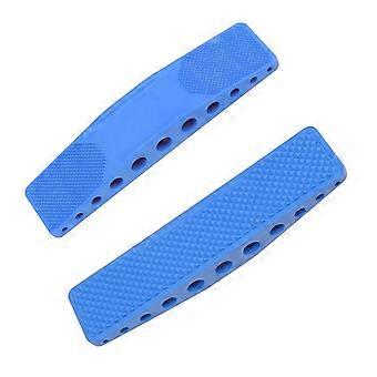 Horse harness brush, bathing and massage brush, dog grooming brush, 6-in-1 hair removal, beauty massage, scraper, blue - boxed452
