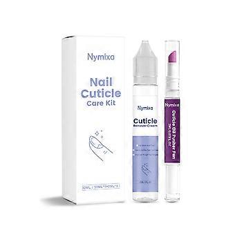 Kit de cuidados para unhas com 2 peças, conjunto suave para cuidado e hidratação das cutículas.