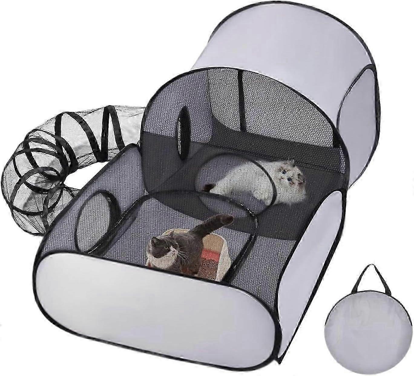 Cat Security Tent With Integrated Tunnel