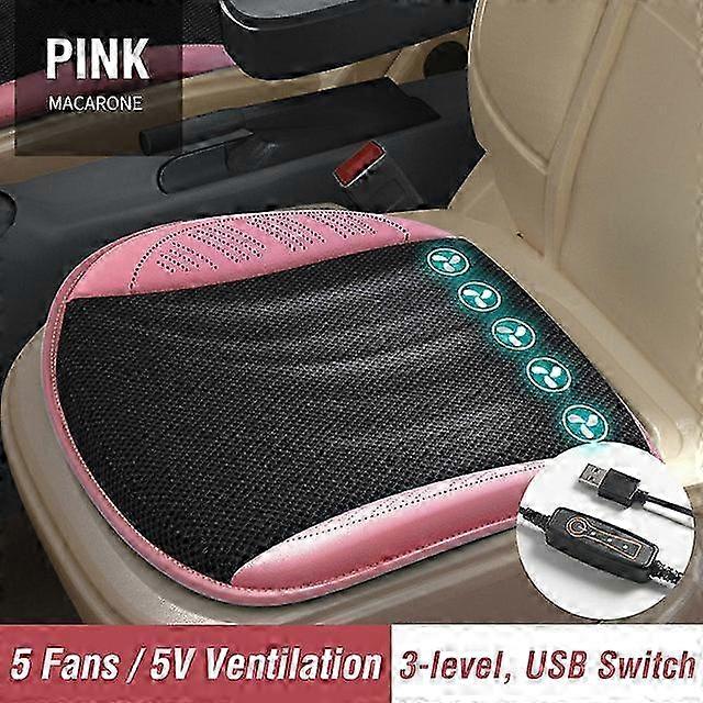 Ventilated USB Car Seat Cushion