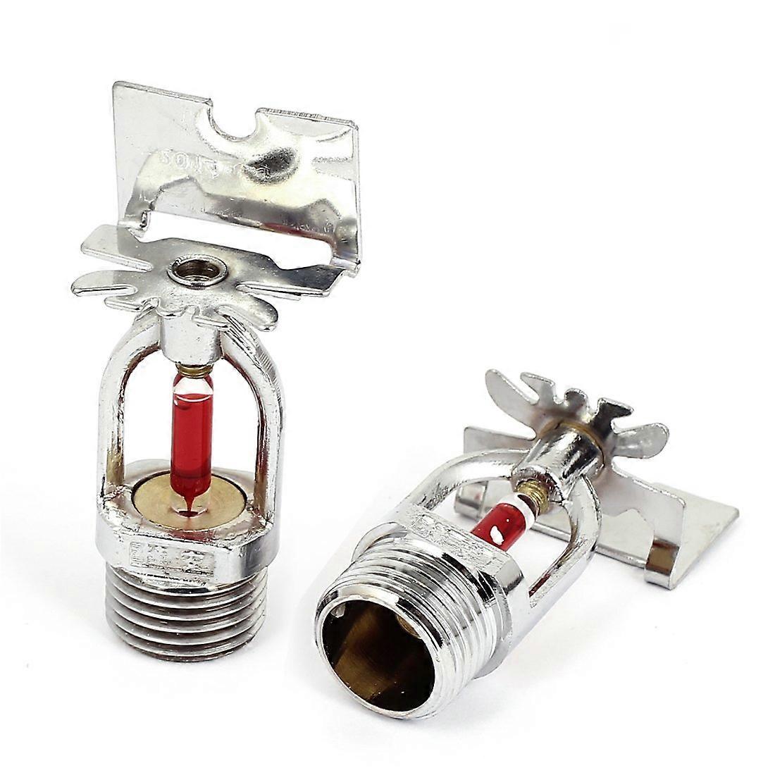 1/2 BSP Fire Sprinkler Head 2 Pack, Automatic Fire Activation, Durable Metal, Easy Thread Installation