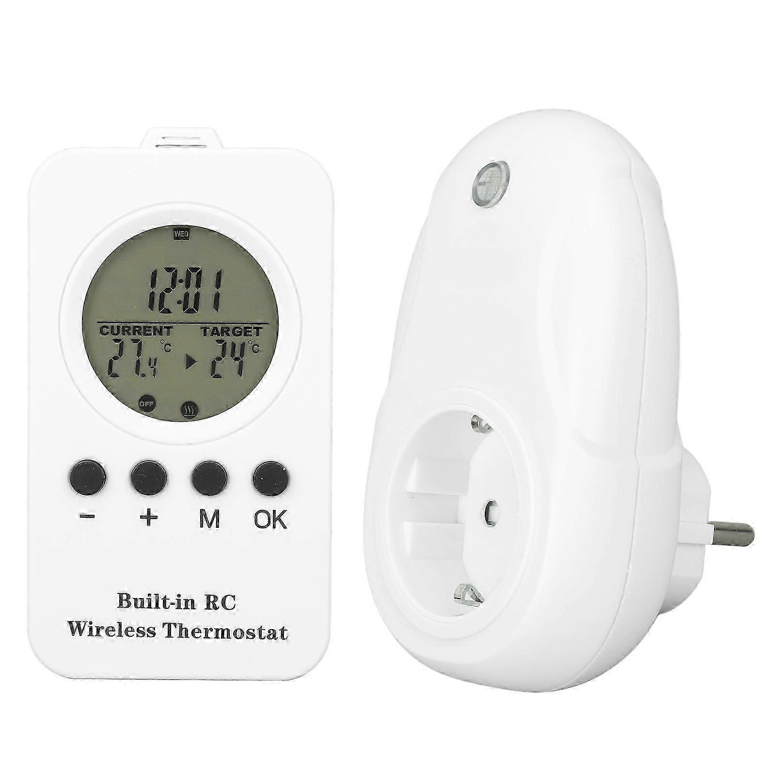 LCD Remote Wireless Plug-in Thermostat