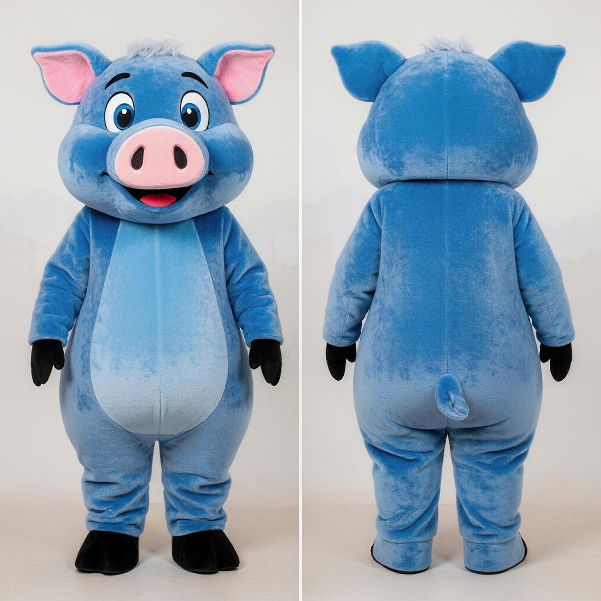 MASTICOT Azure Blue Cuddly Sow Mascot