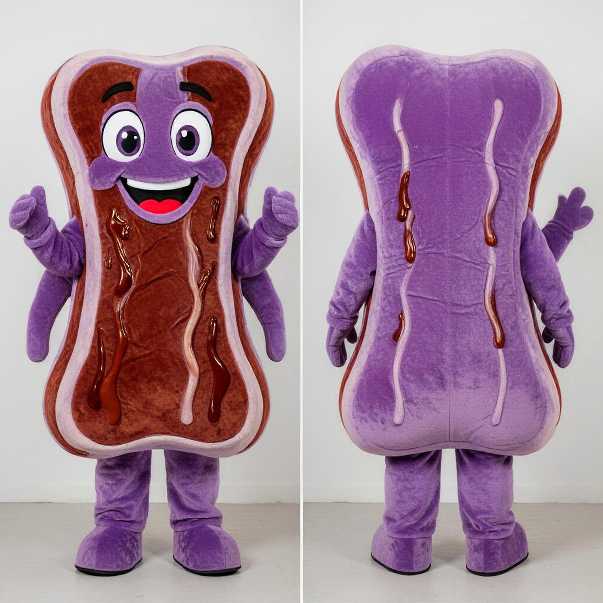 MASTICOT Lavender Plush Bbq Ribs Mascot