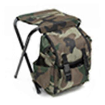 Camouflage Folding Chair Backpack - Portable & Durable - compatible with Camping & Fishing