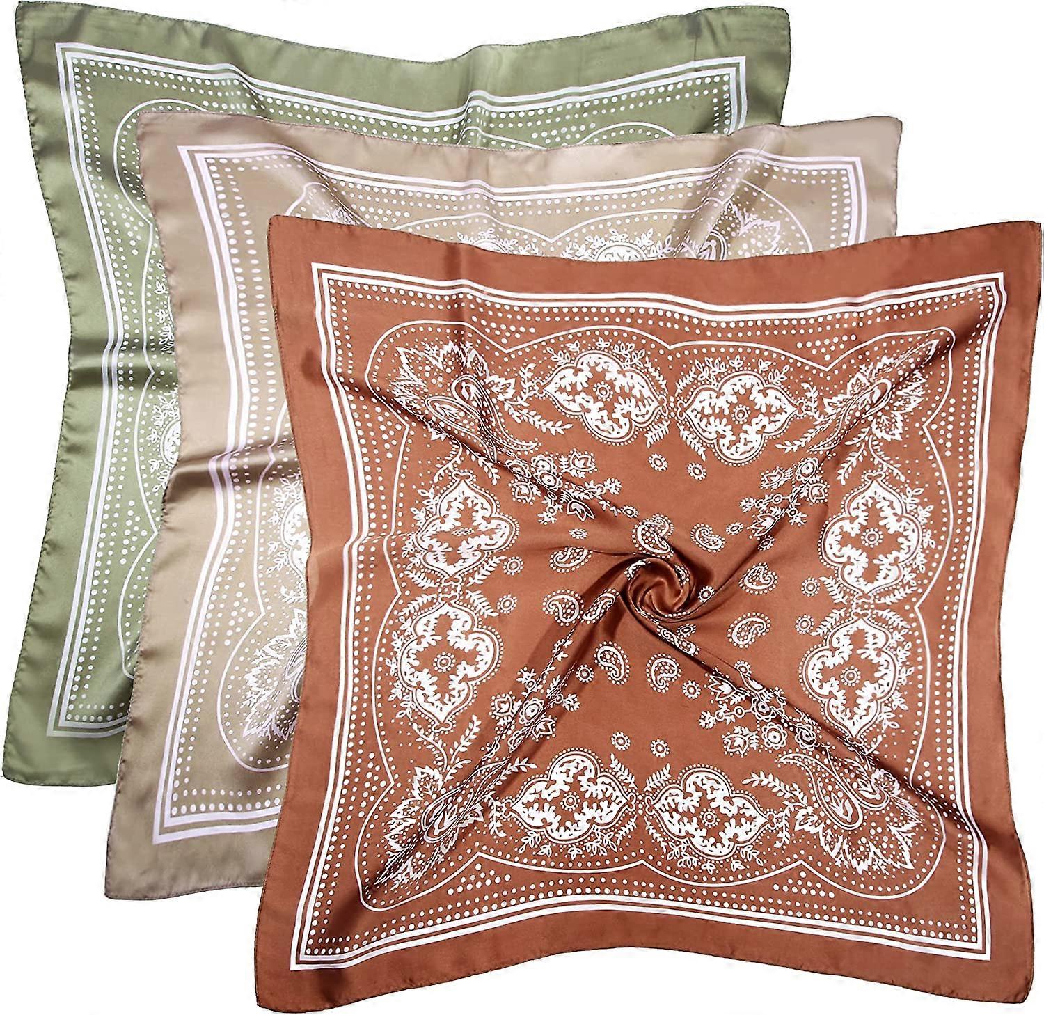 Satin Head Scarf Soft Shiny Versatile