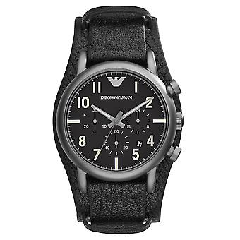 Armani luigi reloj para Hombre Analógico de Cuarzo con brazalete de Piel de vaca AR1830