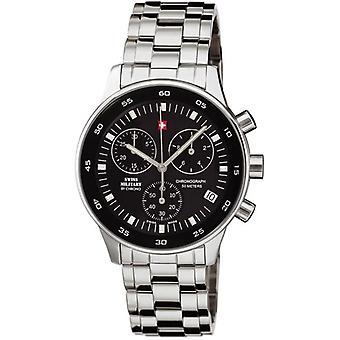 Swiss Military Quartz Analog Man Watch with SM30052.01 Stainless Steel Bracelet
