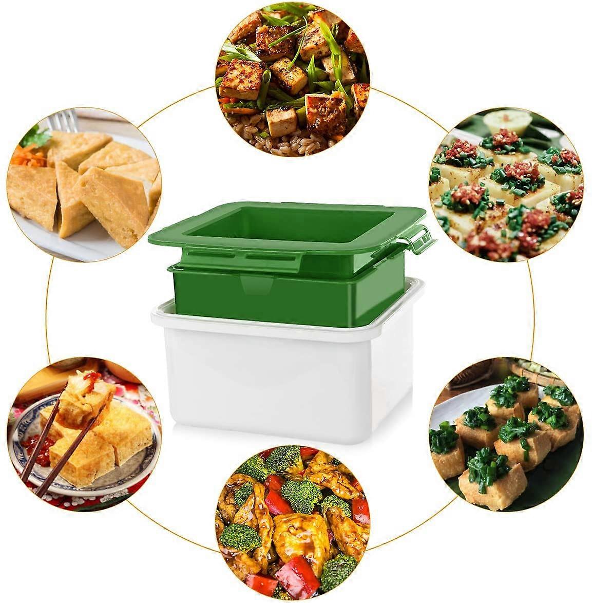 Auto-Adjusting Tofu Press with Precision Compression and Superior Absorption