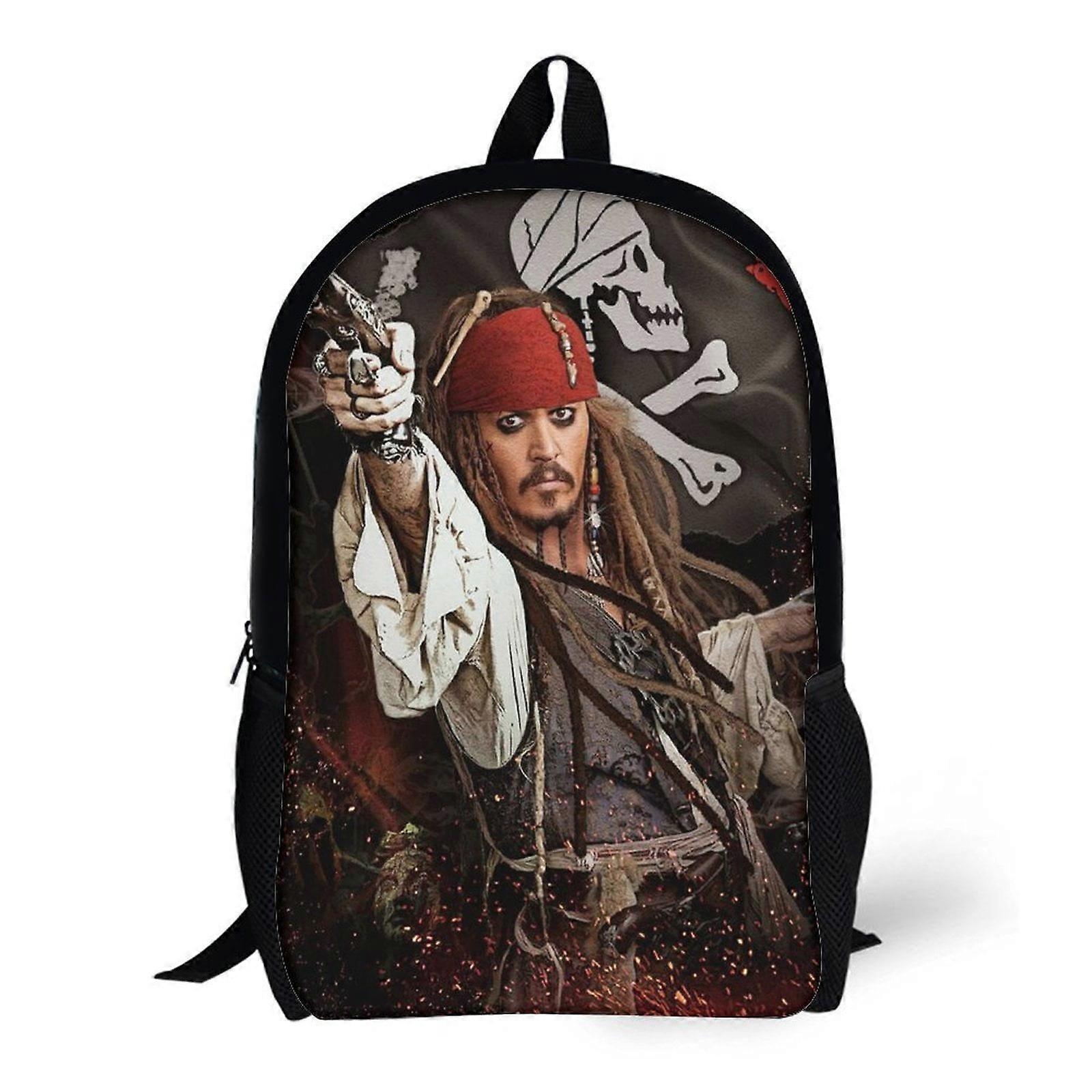 Captain Jack Sparrow Shoulder Backpack School Bookbag