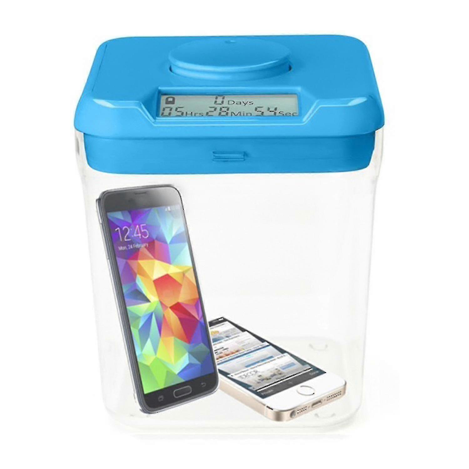 Timed Locking Container for Phones & Snacks, Digital Timer Lock Box