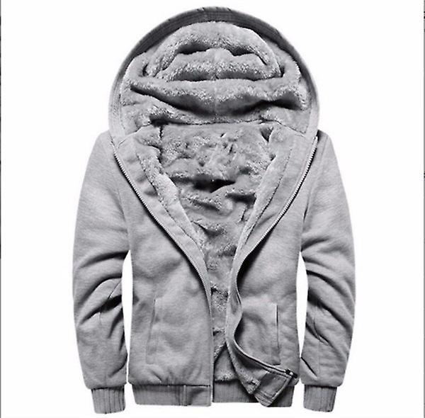 2022 Fashion Brand Autumn And Winter New Sweater Men's Thickened Hooded Solid Color Cardigan Zipper Plus Velvet Large Size Sweater For Women