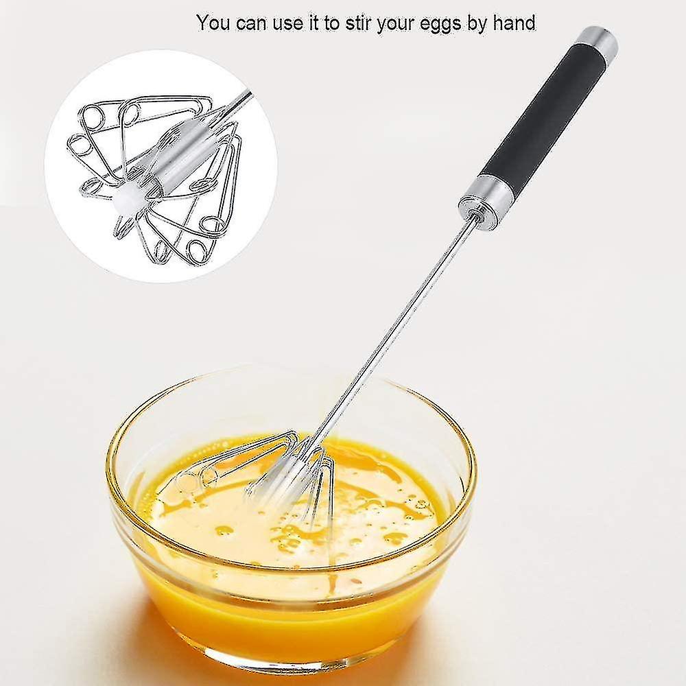 thumbnail image 3 of Batidor de huevos, batidora manual de acero inoxidable para el hogar, leche, 3 of 5