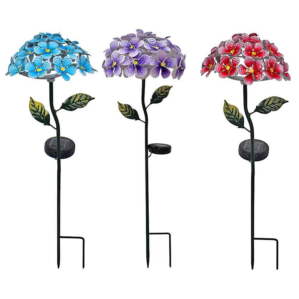 Artificial Hydrangea Flower Led Solar Light Garden Lighting Decorative Lighting