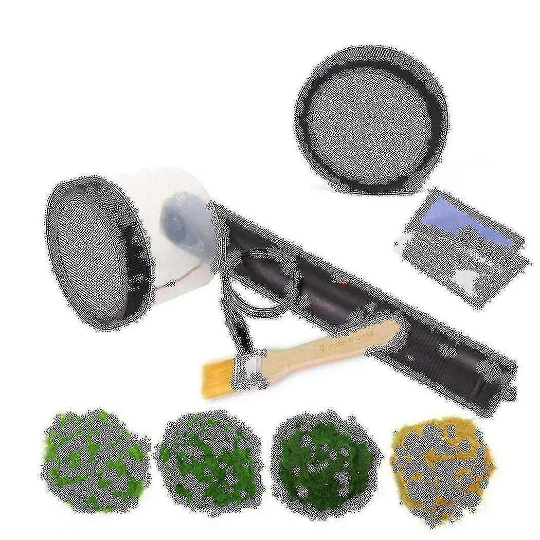 Flocking Kit Static Grass Applicator Abs Mini Flocking Machine With Antislip Handle For Diy Table