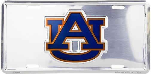 Auburn Tigers NCAA Silver Mirror placa de licença