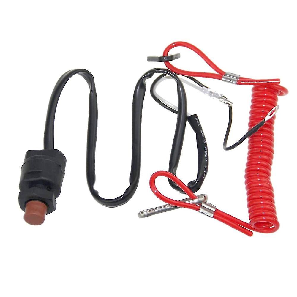 Outboard Cut Off Switch, For Tohatsu Tether Emergency Kill Stop Switch Safety Tether Lanyard Protec