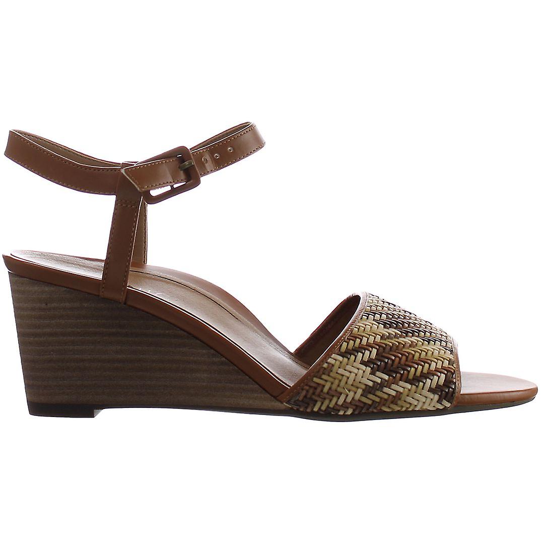 Vionic Clarita Strap Up Brown Synthetic Womens Sandals H9688M1200