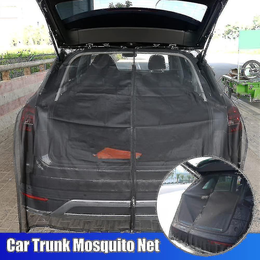 Car Tailgate Mosquito Net,sunshade Screen Magnetic Mount Anti-flying Net For Camping Self-drive