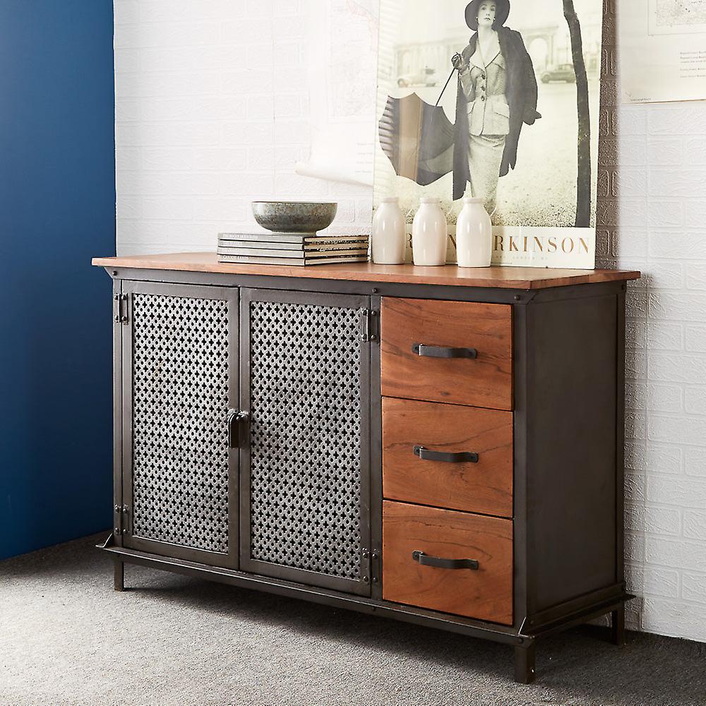 Gavina Industrial 3 Drawer Sideboard