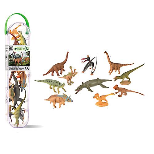 C CollectA Mini Dinosaurs Figures and Carrying Case Pack of 10 Pieces Ages 3+