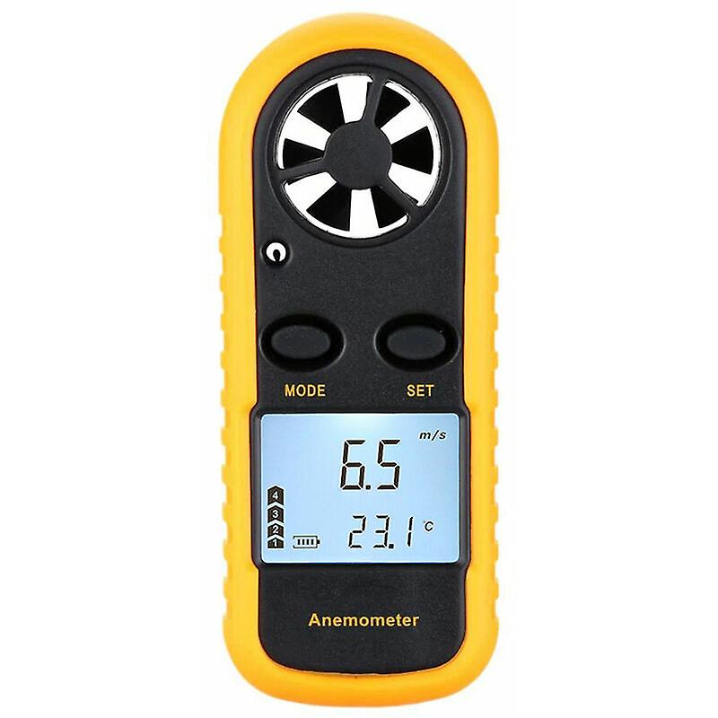 Mini LCD Digital Anemometer Wind Speed Air Speed Temperature Measurement with Backlight