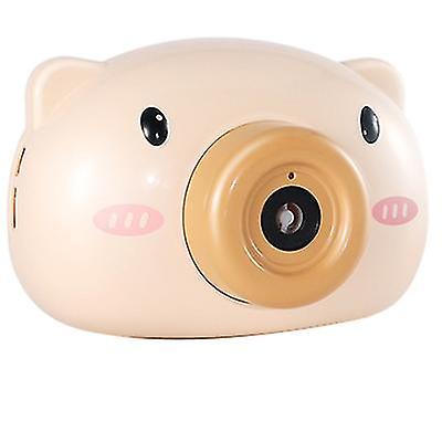 Yellow Automatic Cute Cartoon, Pig Camera Shape- Bubble Machine Az10079