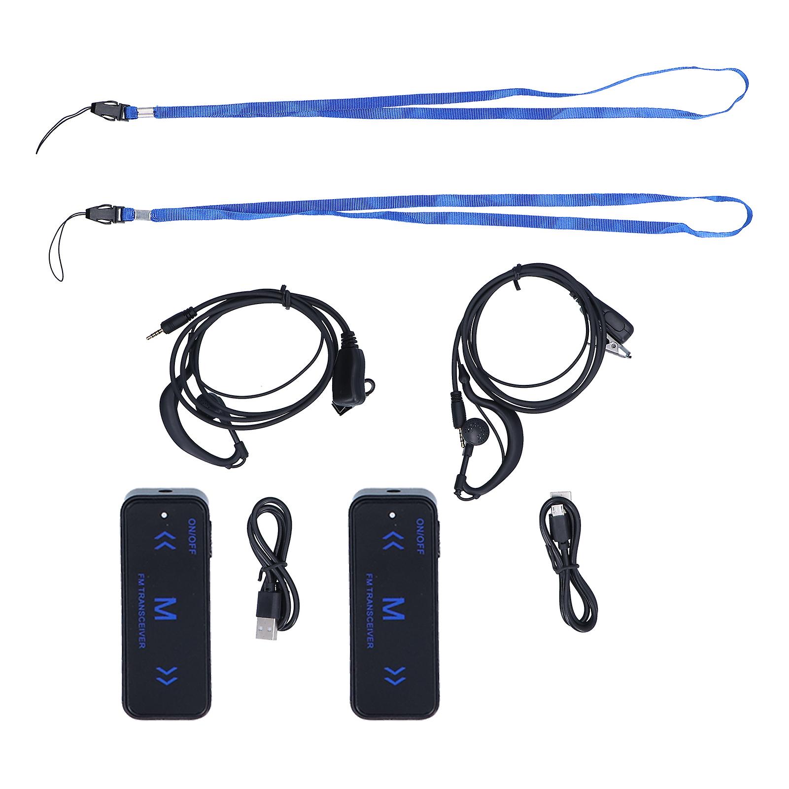 Ultra Thin Mini Walkie Talkie Set: Clear 2-Way Communication for Hotels & Retail